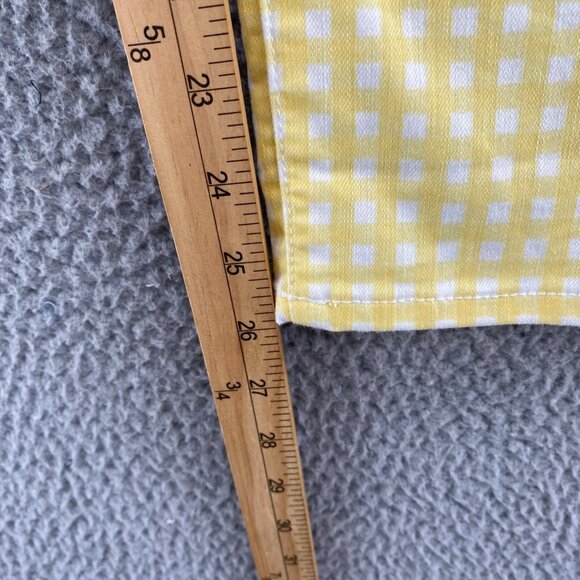 Chicos Jeans Womens 00 US 2 Yellow Check Perfect Stretch Girlfriend Slim Ankle - Picture 10 of 12